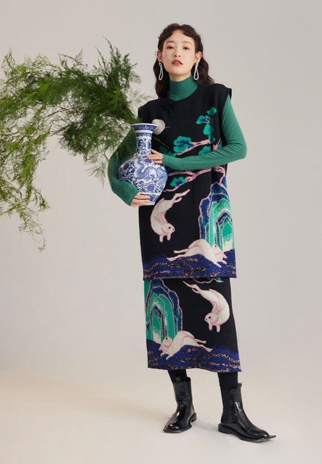Japanese-style Knit Skirt