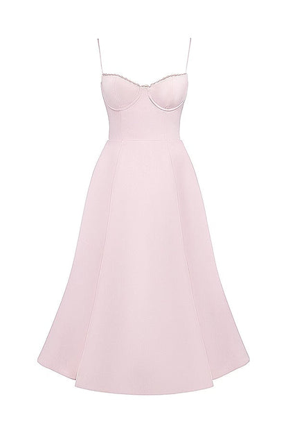 Suspender V-neck Sleeveless Tutu Maxi Dress
