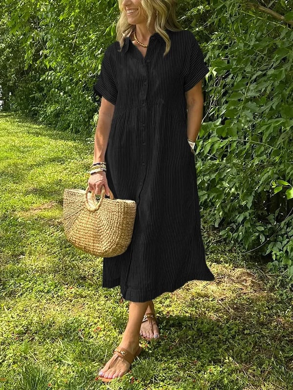 Jovie - Classic Striped Maxi Dress