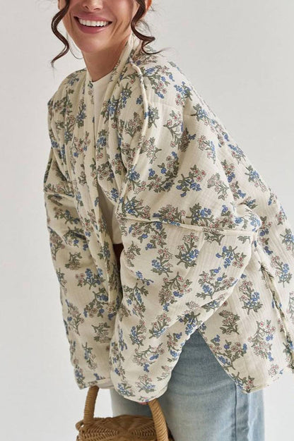 Print Quilted Coat