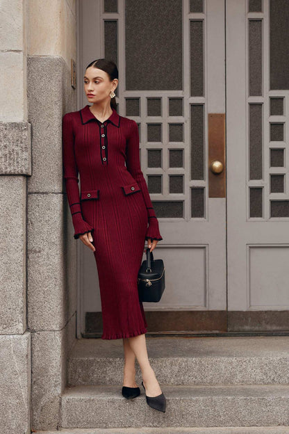 Knit Bodycon Maxi Dress