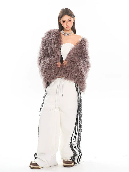 Shaggy Faux Fur Coat