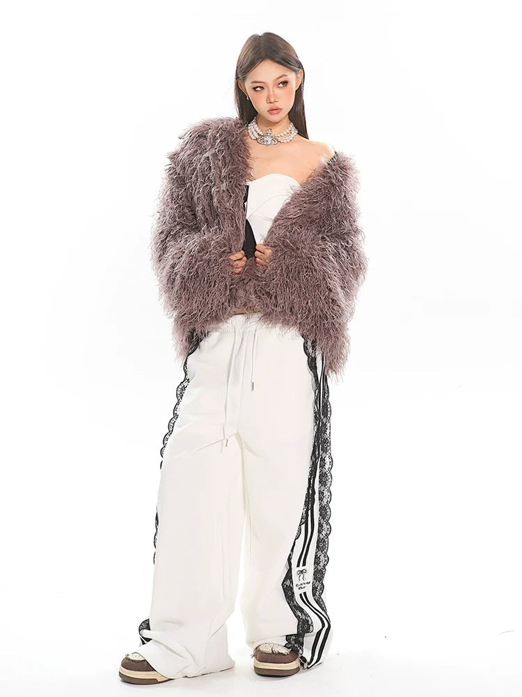 Shaggy Faux Fur Coat