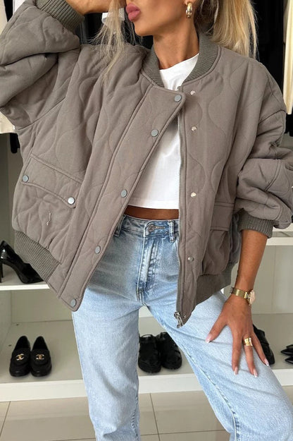 Button Padded Coat