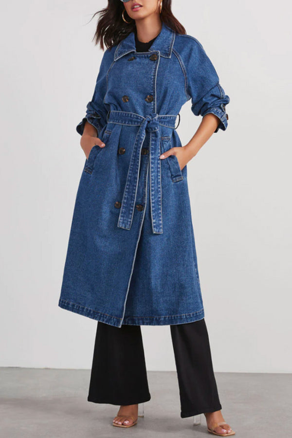 Chandry Denim Trench Coat