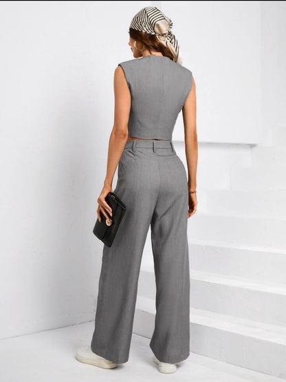 Waist Coat Vest & Pants Coord Set