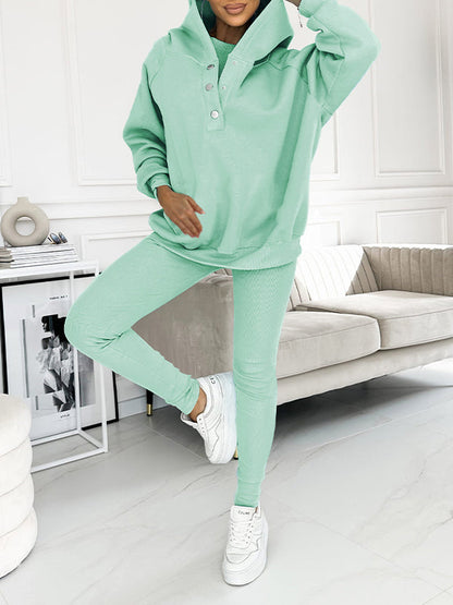 Hooded and Comfortable Sweatshirt Suit