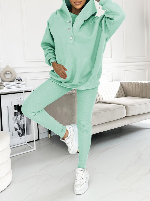 Hooded and Comfortable Sweatshirt Suit