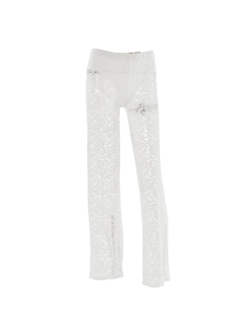 Lace See Through High Waist Pants