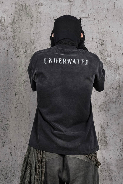 Underwater Black Techwear Pocket T-shirt