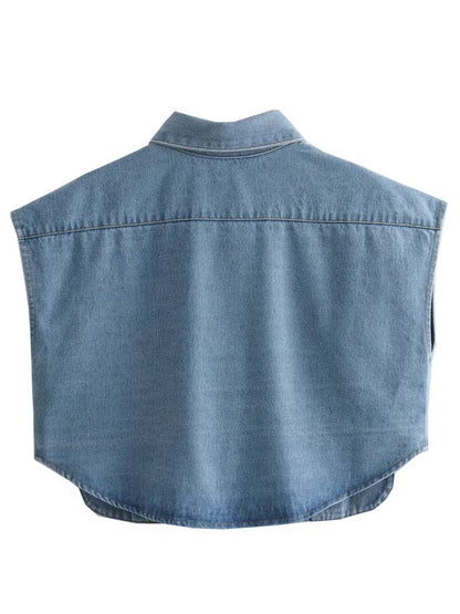 Pocket Denim Waistcoat