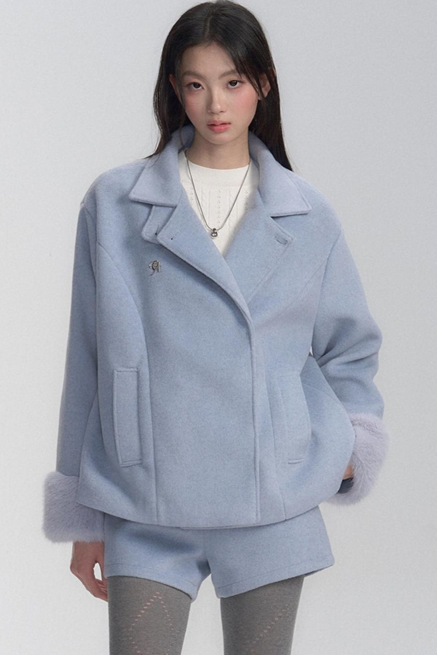 Winter Frost Coat and Short Set-up