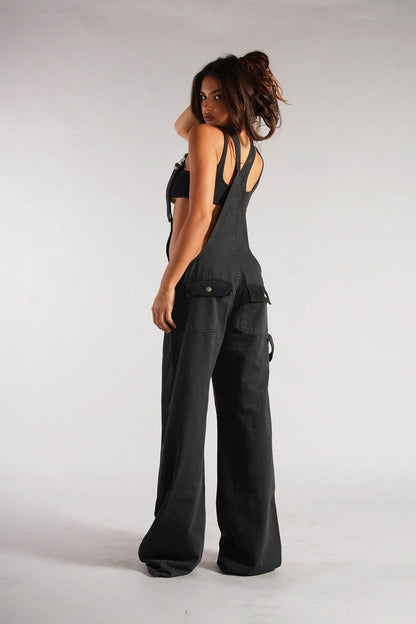 Utility Denim Jumpsuit
