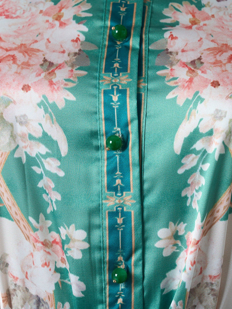 Print Shirt and Pant Coord Set