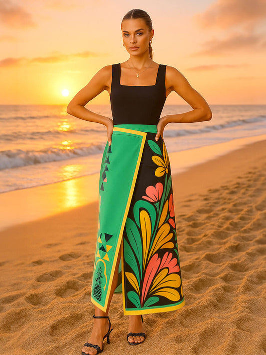 Curve Slit Hip Dress