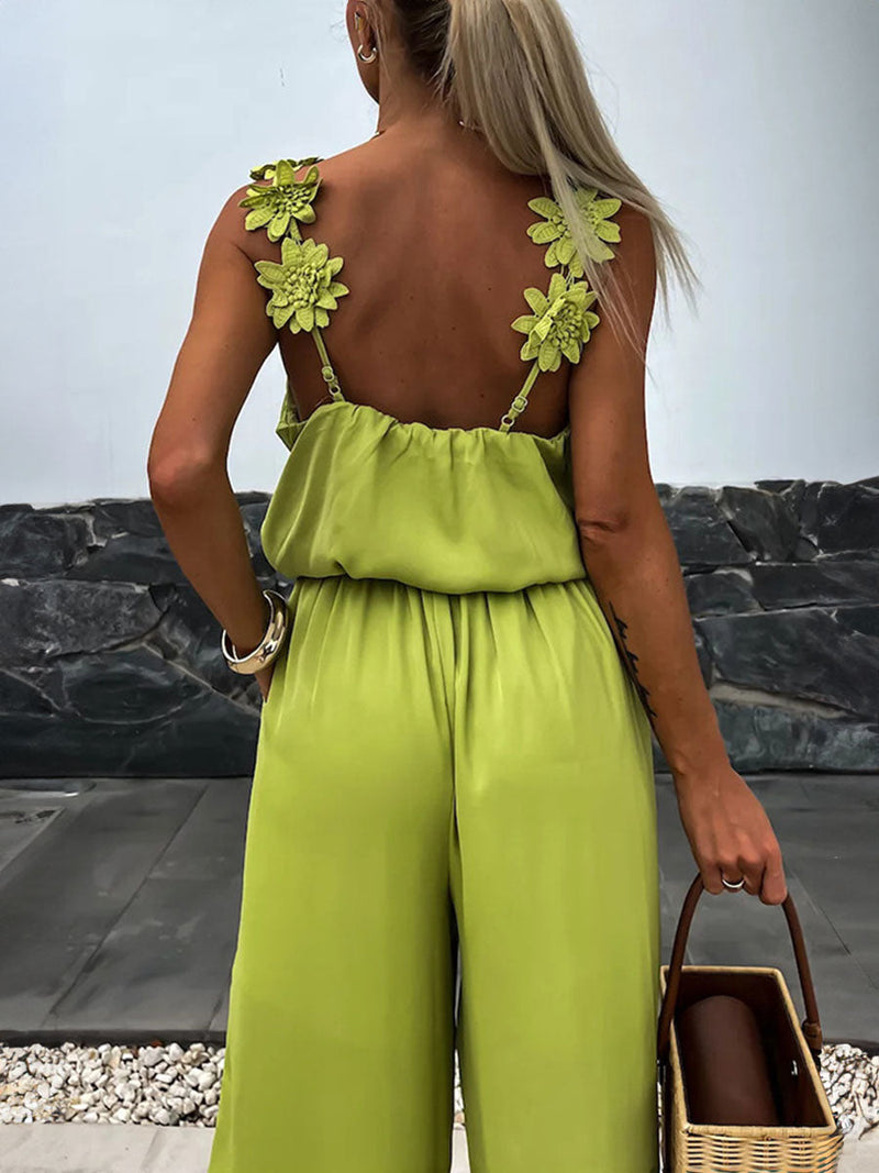Shoulder Drape Jumpsuits