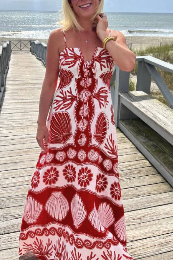 Shell White Long Dress