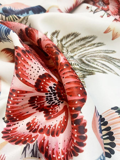 Ruffle Printed Bikini Swimsuit and Skirt