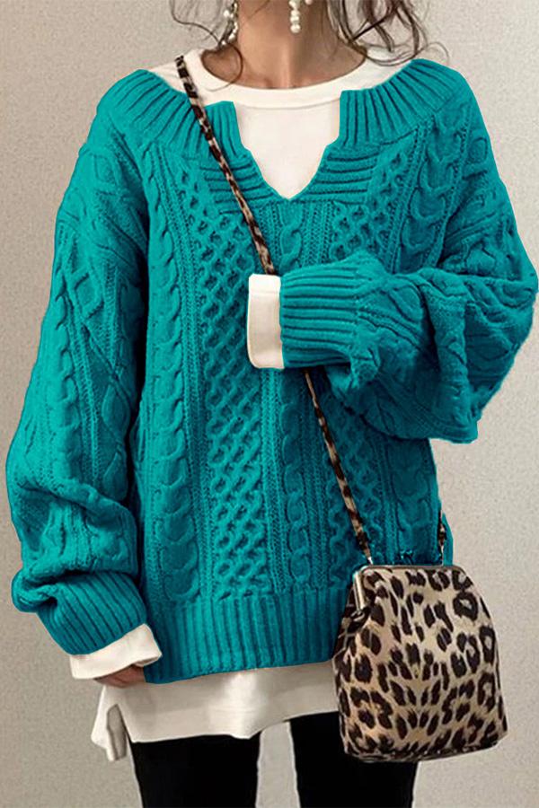 Pattern Knit Sweater