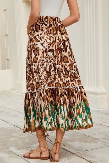 Ruffle Maxi Skirt