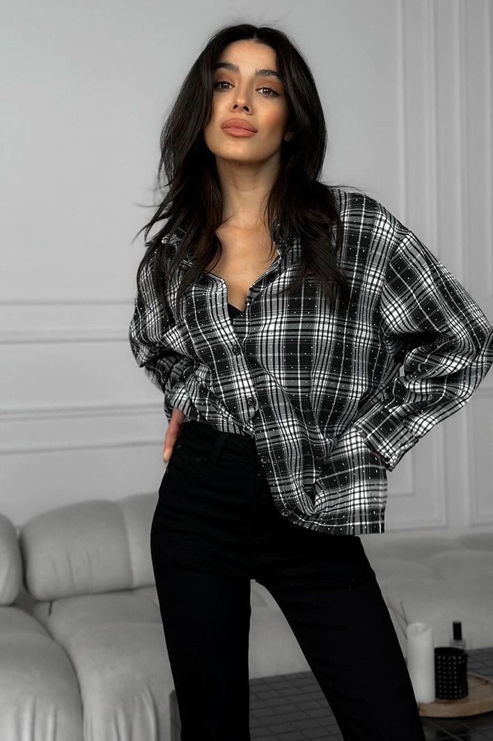 Style Plaid Blouse