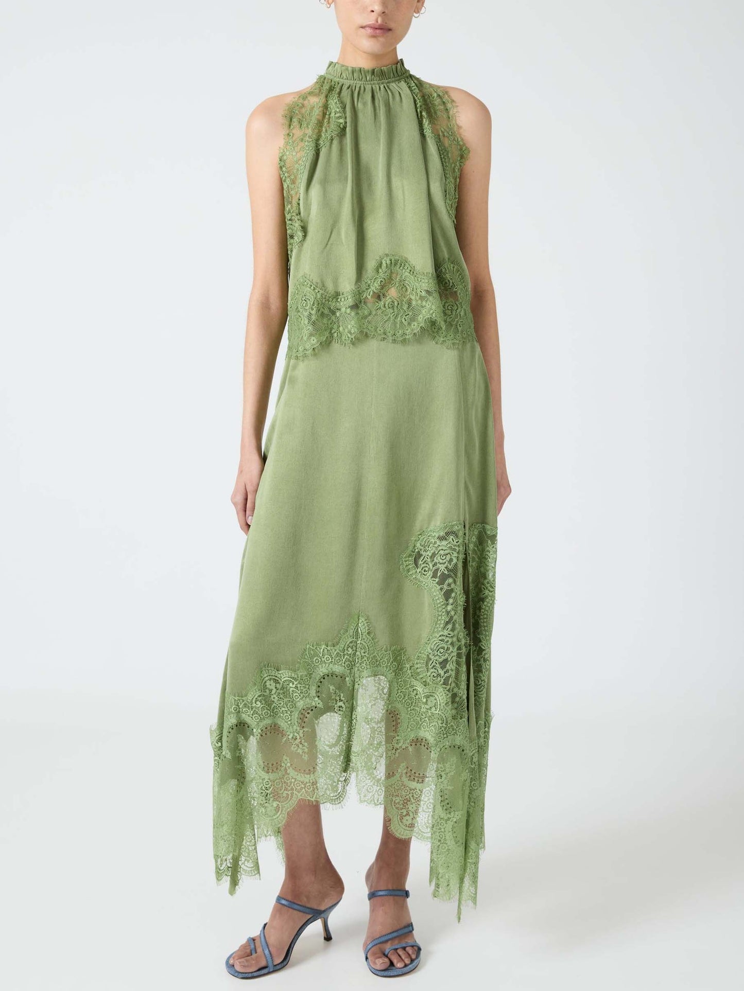 Exquisite Lace Patchwork Skirt