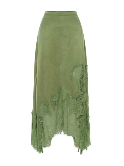Exquisite Lace Patchwork Skirt