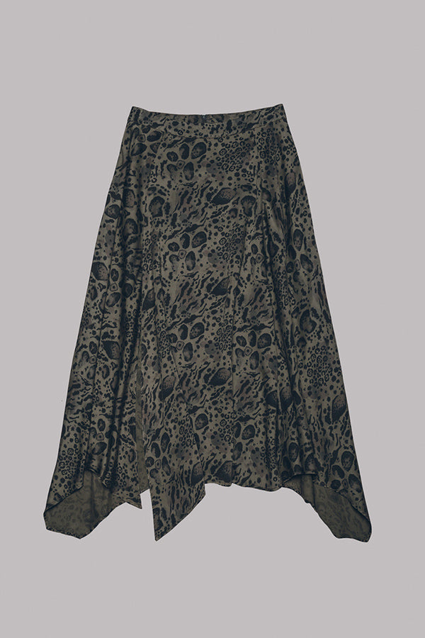 The Printed Green Chill Skirt