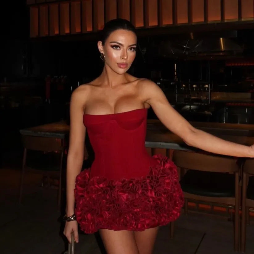 Jayla | Strapless Corset Mini Dress