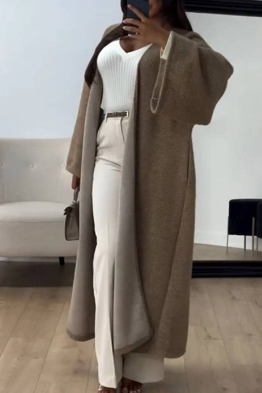 Autumn and Winter Loose Color Coat