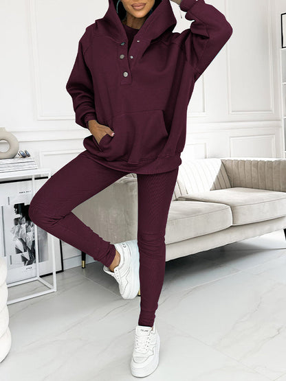 (s-5xl) and Comfortable Sweatshirt Two-piece Suit