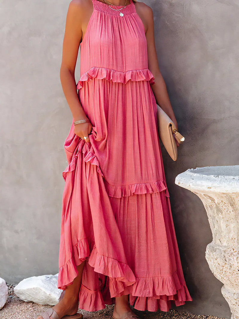 Megan | Ruffle Maxi Dress