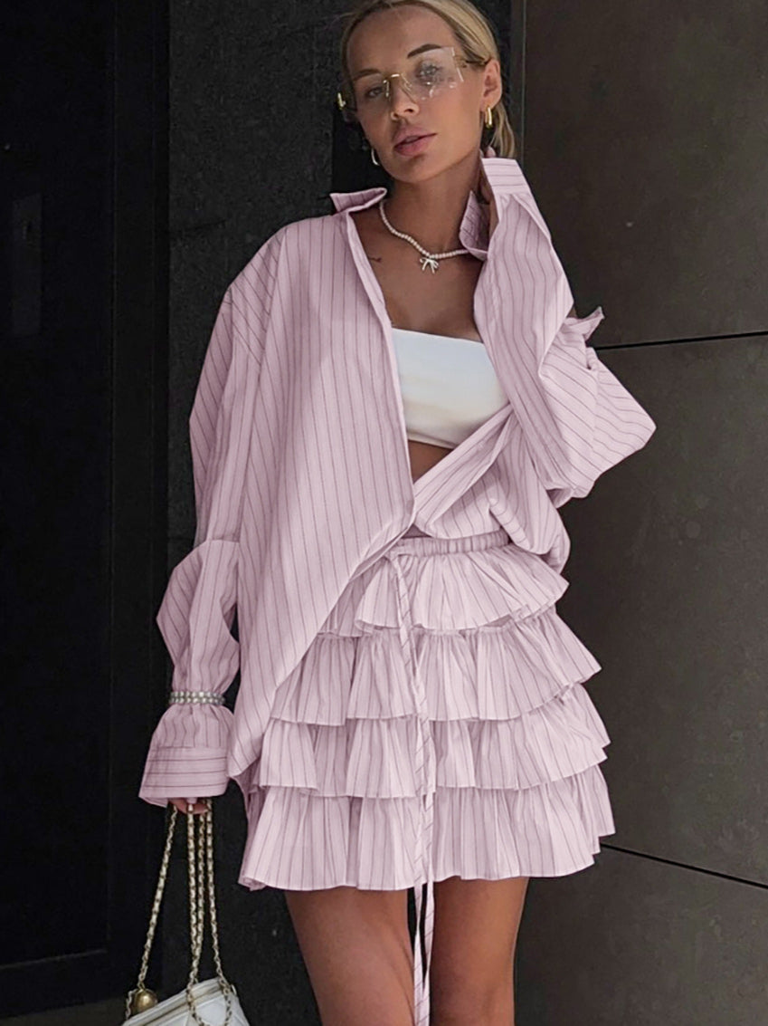Striped Blouse and Layered Blouse