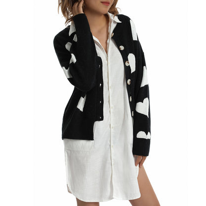 Heart Sweater Cardigan