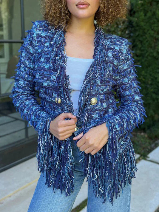 Fashionable Tassel Cardigan Jacket