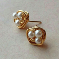 Pearl Nest Earrings