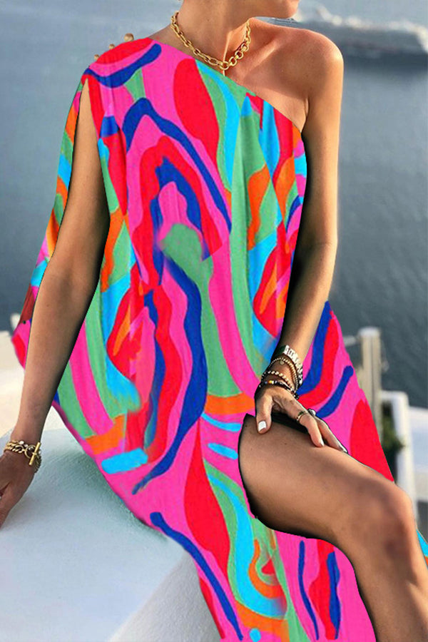 Alyse One Shoulder A-line Maxi Dress