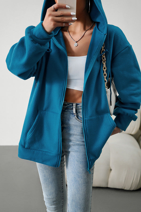 Loose Sweater Cardigan Hooded Jacket