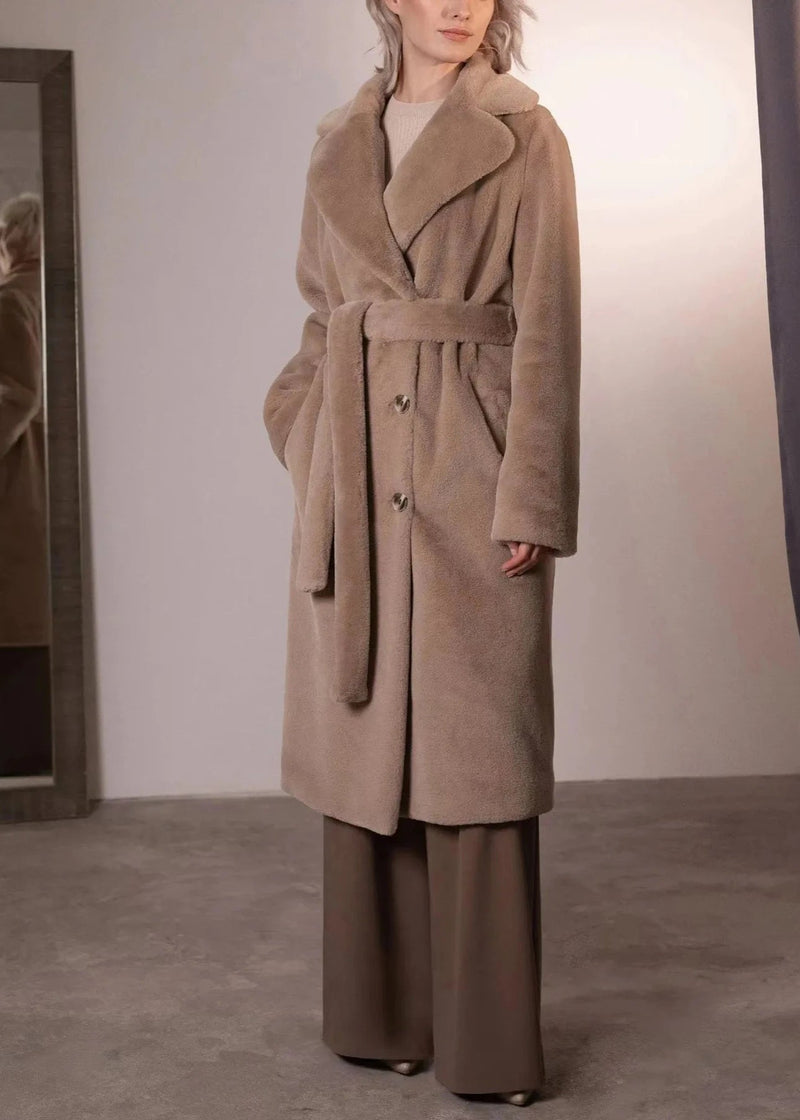 Classic Mink-style Velvet Coat