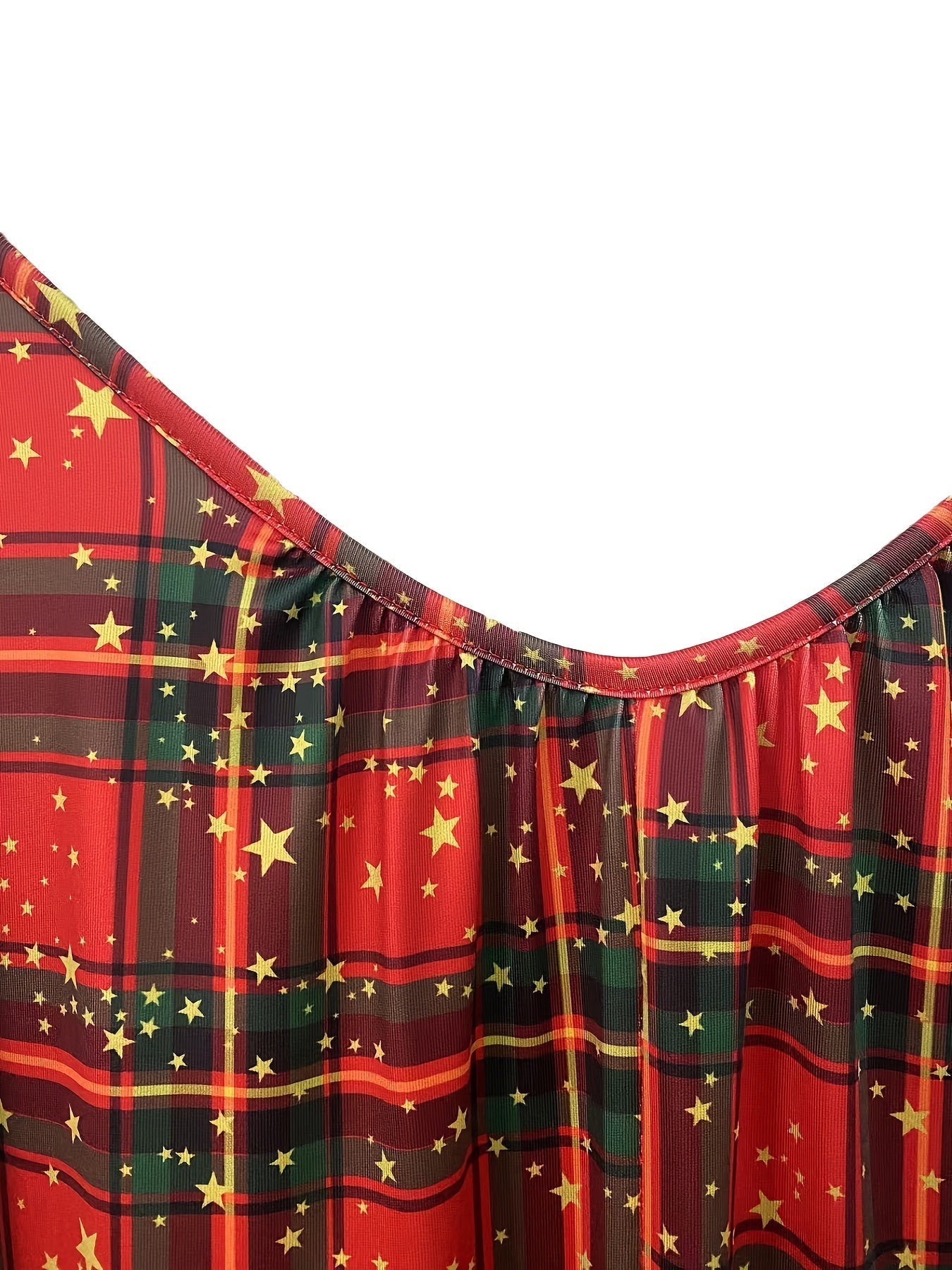 Sleeveless Christmas Plaid Print Cami Jumpsuit Rs2084