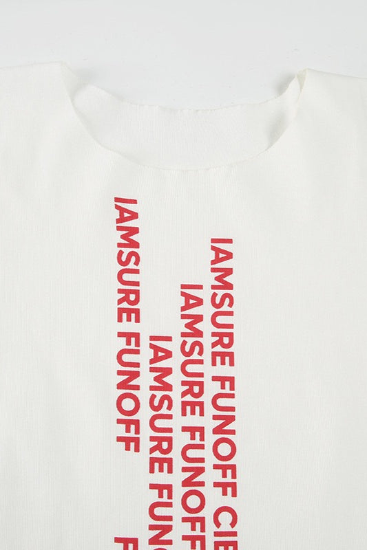 Street Letter Print Minimalist T-shirt