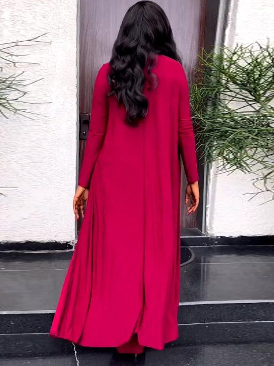 Off the Shoulder Cut Out Jumpsuit Set Bo2133
