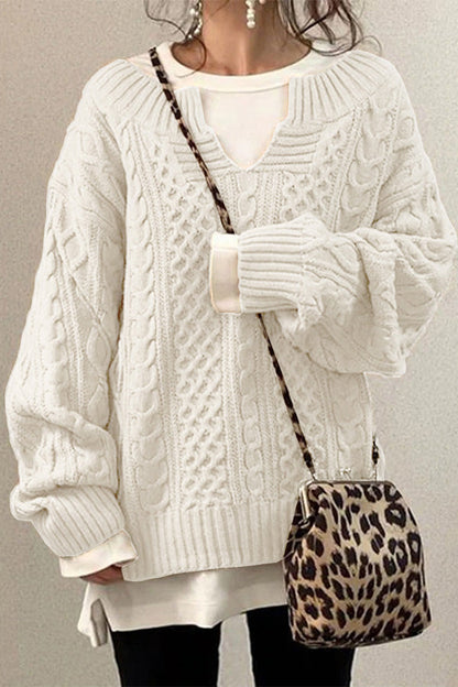 Knitted Pattern Knit Sweater