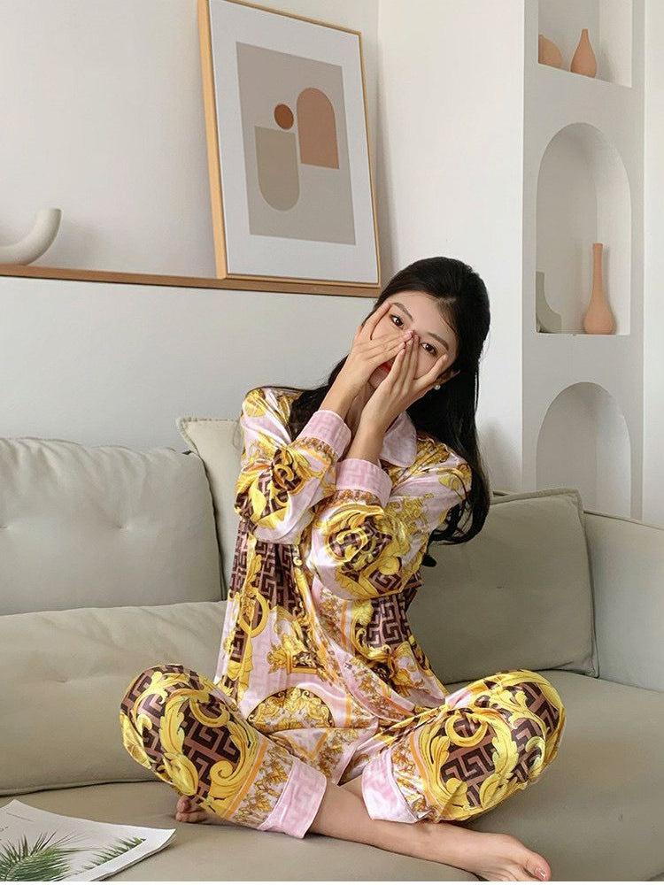 Nf Print Shirt & Pants Coord Set