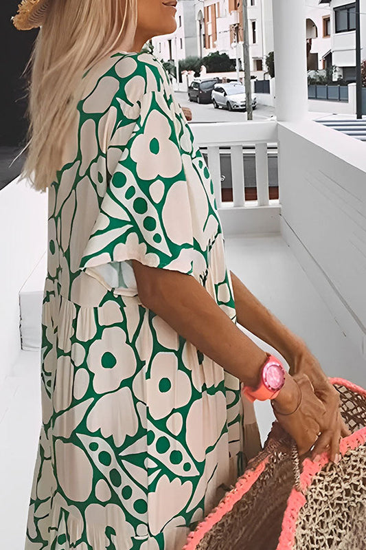 Print Vacation Midi Dress