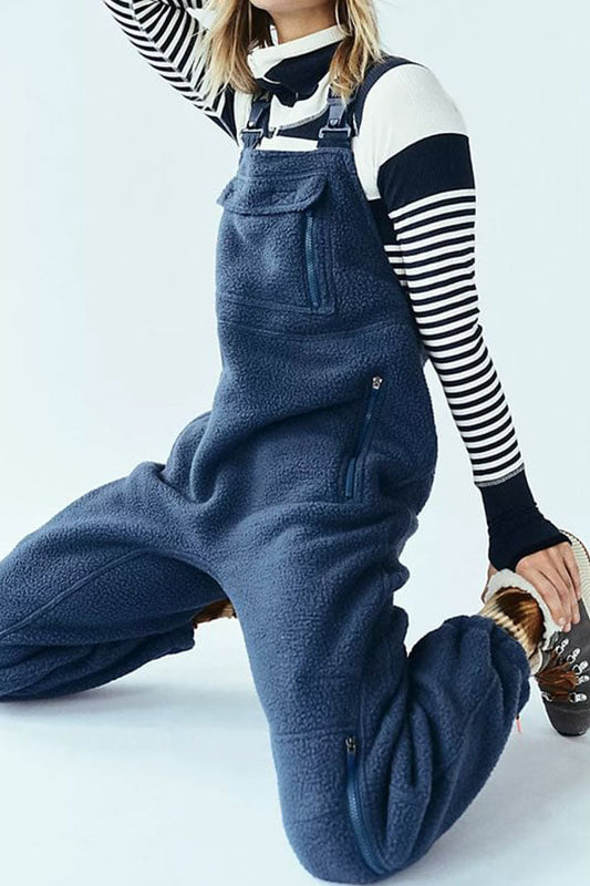 Outdoor Plush Color Warm Overalls
