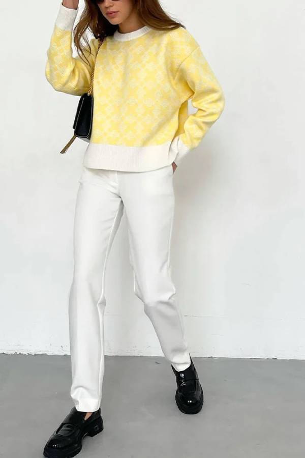 On-trend Jacquard Sweater