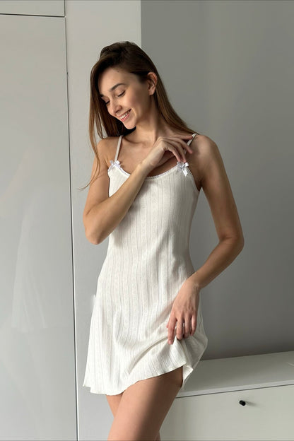 Knit Jacquard Cami Mini Dress