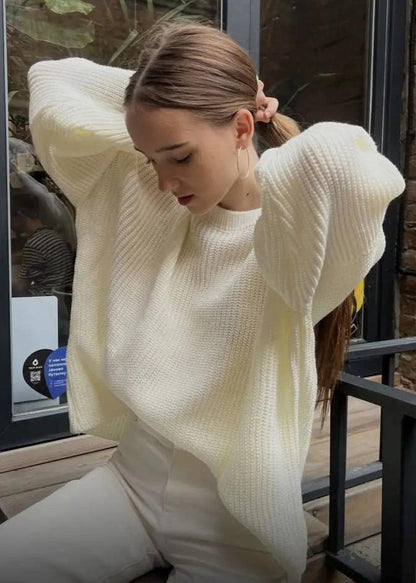 Effortlessly - Round Neck Loose Sweater