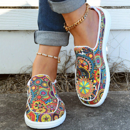 Print Canvas Shoes At9852